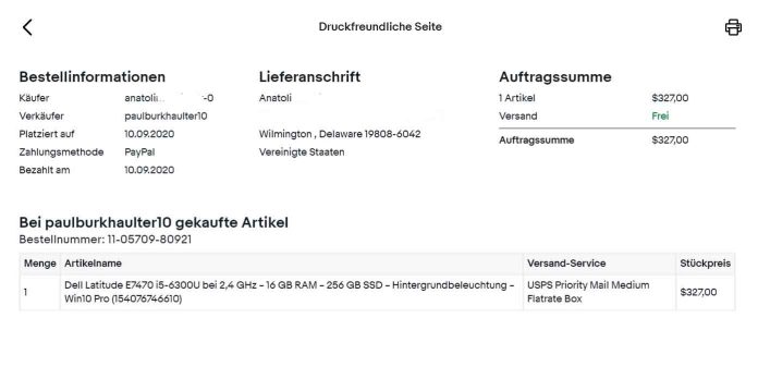 Kann Ich Bei Ebay Auf Rechnung Kaufen Wie man eine eBay-Rechnung erhält, speichert und druckt. | Tab-TV