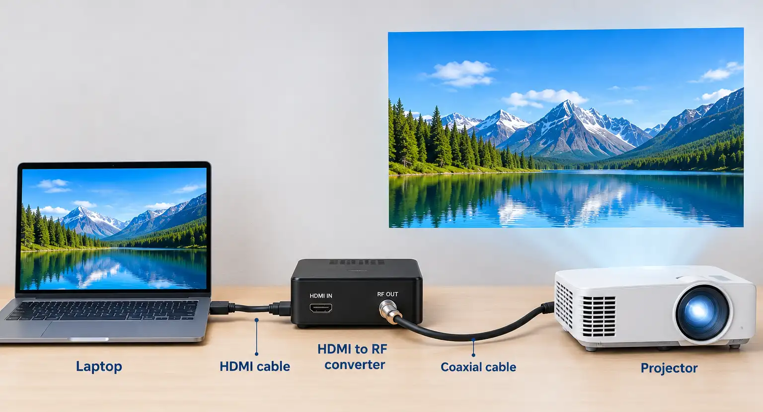 Koaxial auf HDMI oder HDMI auf Koaxial, wie man es anschließt