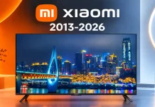 Xiaomi TV-Produktpalette nach Jahr, 2013–2026